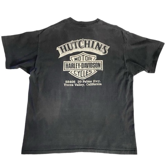 VTG 90s Harley Davidson Sturgis Tshirt XL Buffalo Distressed Thin Single Stitch - Picture 3 of 14